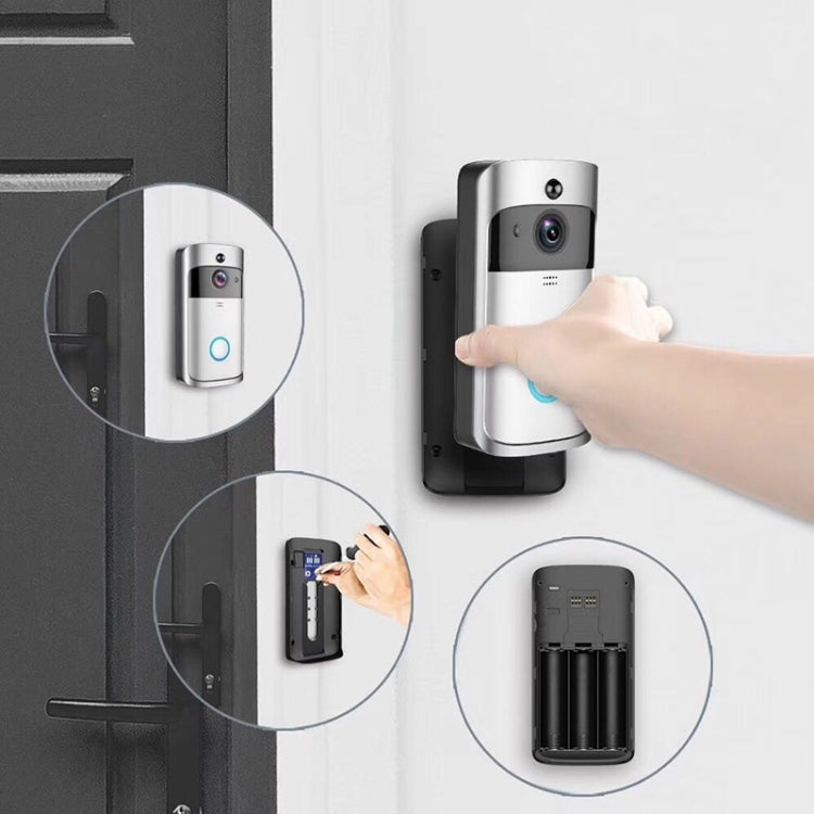 M4 720P Smart WIFI Ultra Low Power Video PIR Visual Doorbell with 3 Battery Slots,Support Mobile Phone Remote Monitoring & Night Vision & 166 Degree Wide-angle Camera Lens M4 720P Smart WIFI Ultra Low Power Video PIR Visual Doorbell with 3 Battery Slots,Support Mobile Phone Remote Monitoring & Night Vision & 166 Degree Wide-angle Camera Lens